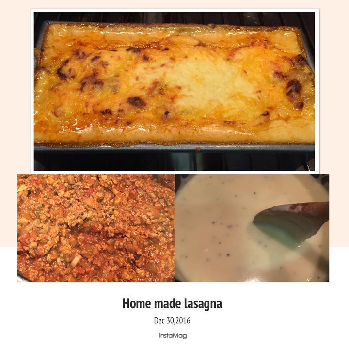 Home made super creamy lasagna