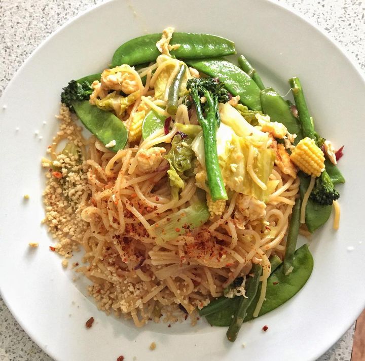 Spaghetti Vegetable Pad thai