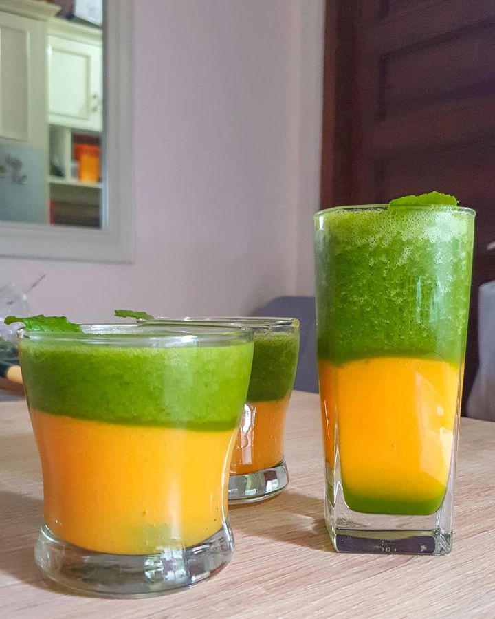 Green and Yellow Smoothies